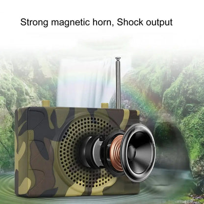 25W  Bluetooth Voice Amplifier Bird Hunting Speaker Supports USB/TF/FM 1000m Remote Control UK Plug(Camouflage) - Midrange Speaker & Frequency Divider by buy2fix | Online Shopping UK | buy2fix