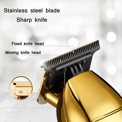 S9 USB Rechargeable Retro Electric Hair Clipper(Gold) - Hair Trimmer by buy2fix | Online Shopping UK | buy2fix