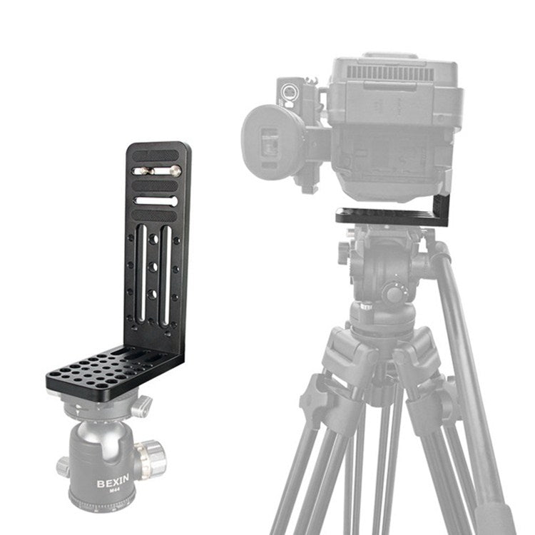 BEXIN L130C L-shaped Vertical Clapper Hydraulic Pan/tilt Tripod Quick Release Plate for DJI RONIN-S Gimbal - L-Bracket by BEXIN | Online Shopping UK | buy2fix