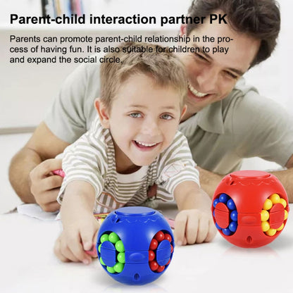 3 PCS Round Finger Magic Bean Cube Toy Children Intelligence Fingertip Spinning Top, Random Color Delivery - Magic Cubes by buy2fix | Online Shopping UK | buy2fix