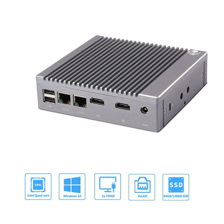 K660S Windows and Linux System Mini PC, Intel Celeron Processor N2840 Quad-Core 1.83- 2.25GHz, 8GB RAM + 128GB SSD, AU Plug - Windows Mini PCs by buy2fix | Online Shopping UK | buy2fix