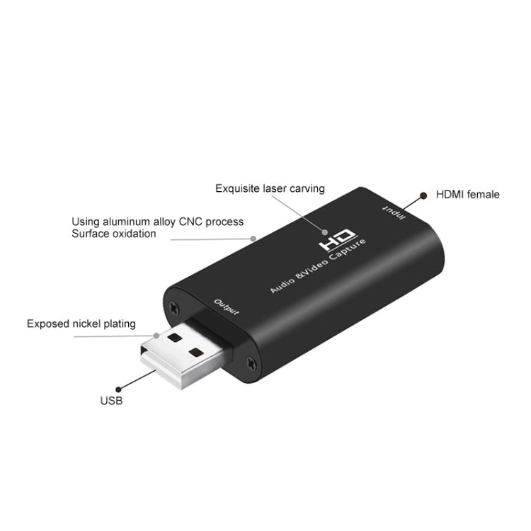 Z32 HDMI Female to HDMI Female Audio Video Capture Adapter Box - Consumer Electronics by buy2fix | Online Shopping UK | buy2fix