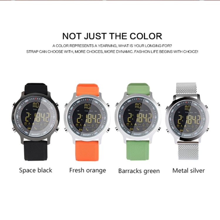 EX18 Smart Sports Watch FSTN Full View Screen Luminous Dial High Tensile TPU Strap, Support Steps Counting / Burned Calory / Calendar Date / Bluetooth 4.0 / Incoming Call Reminder / Low Battery Reminder(Green) - Smart Wear by buy2fix | Online Shopping UK | buy2fix