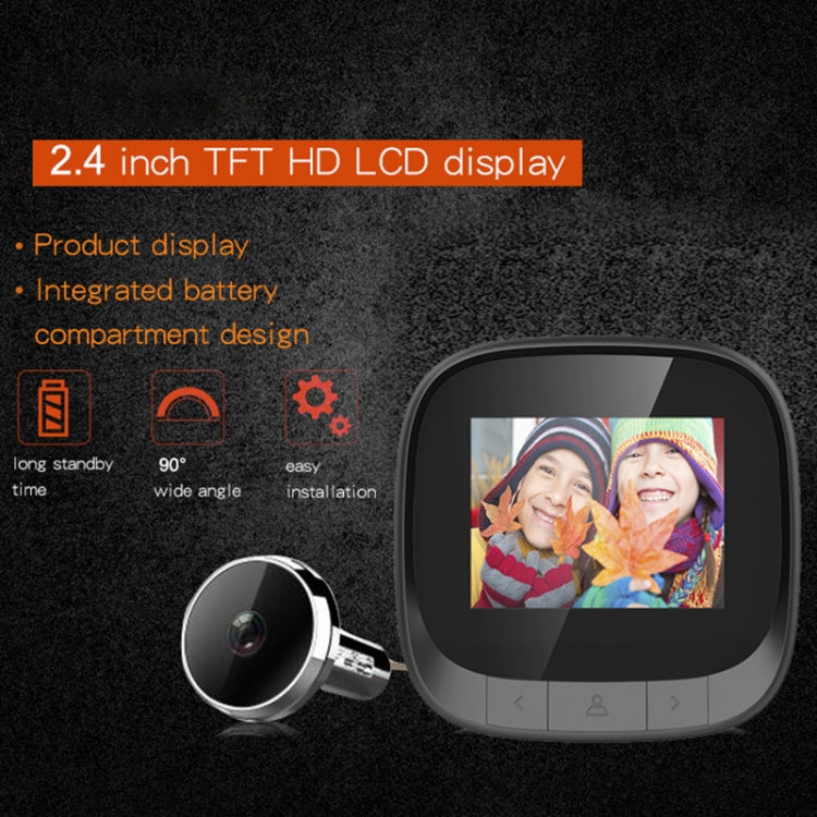 DD3S 2.4 inch Screen 0.3MP Security Camera Peephole Viewer Digital Peephole Door Bell, - Security by buy2fix | Online Shopping UK | buy2fix