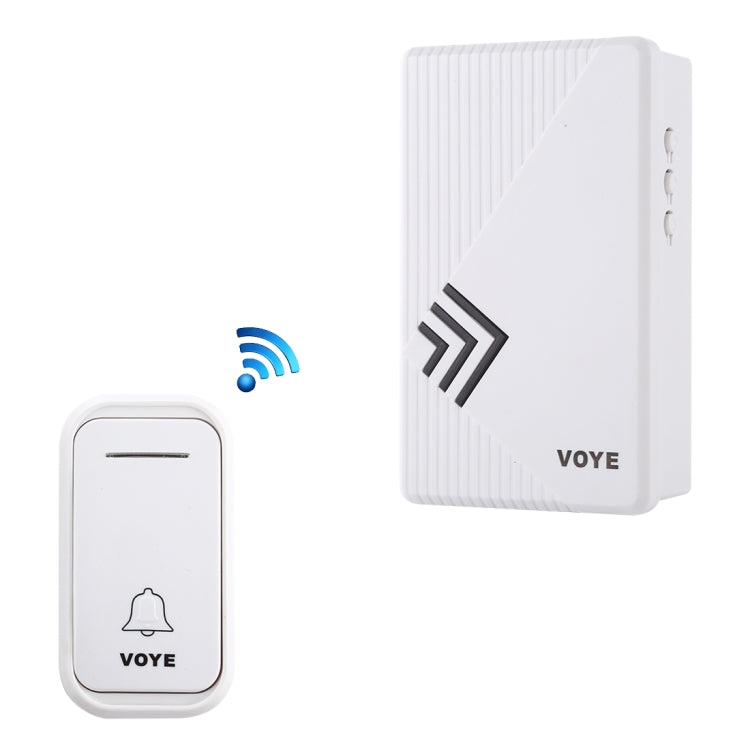 VOYE V022F Home Music Remote Control Wireless Doorbell with 38 Polyphony Sounds (White) - Wireless Doorbell by VOYE | Online Shopping UK | buy2fix