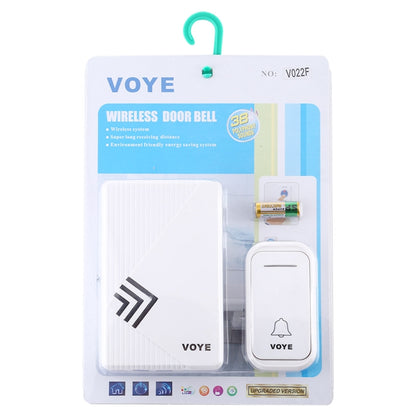 VOYE V022F Home Music Remote Control Wireless Doorbell with 38 Polyphony Sounds (White) - Wireless Doorbell by VOYE | Online Shopping UK | buy2fix