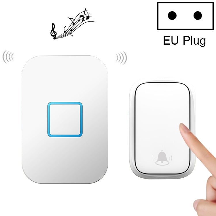 CACAZI FA88 Self-Powered Smart Home Wireless Doorbell, EU Plug(White) - Security by CACAZI | Online Shopping UK | buy2fix