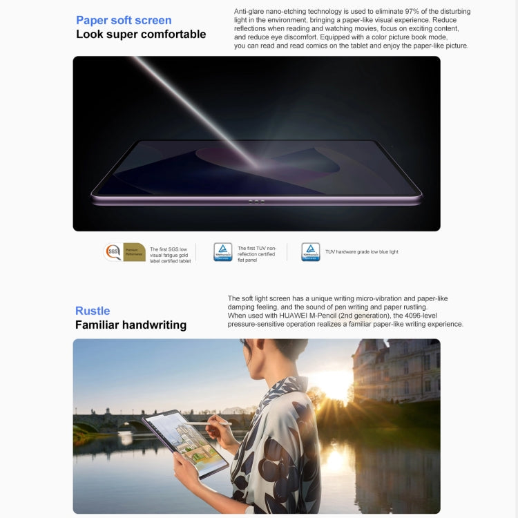 HUAWEI MatePad 11 inch 2023 WIFI DBR-W00 8GB+128GB, Paperfeel Diffuse Screen, HarmonyOS 3.1 Qualcomm Snapdragon 865 Octa Core up to 2.84GHz, Not Support Google Play(Purple) - Huawei by Huawei | Online Shopping UK | buy2fix