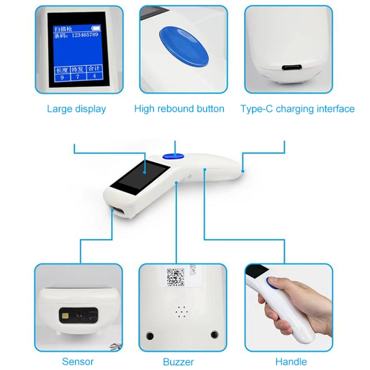 NEWSCAN NS1103H One-dimensional Red Light Wireless Barcode Scanner Collector - Consumer Electronics by NEWSCAN | Online Shopping UK | buy2fix