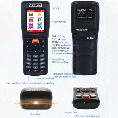 NEWSCAN NS8103L One-dimensional Laser Wireless Barcode Scanner Collector - Barcode Scanner by NEWSCAN | Online Shopping UK | buy2fix