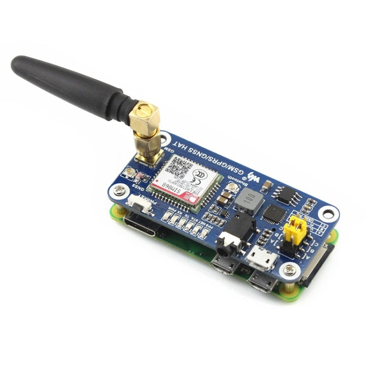 Waveshare GSM/GPRS/GNSS/Bluetooth HAT for Raspberry Pi - Modules Expansions Accessories by Waveshare | Online Shopping UK | buy2fix