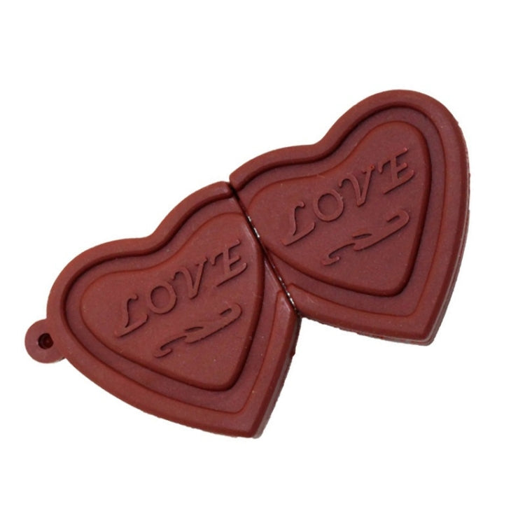 MicroDrive 32GB USB 2.0 Creative Heart Chocolate U Disk - USB Flash Drives by MicroDrive | Online Shopping UK | buy2fix