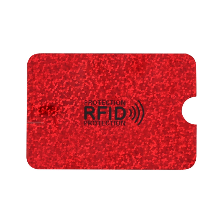 100pcs Aluminum Foil RFID Blocking Credit Card ID Bank Card Case Card Holder Cover, Size: 9 x 6.3cm (Red) - Antimagnetic RFID Package by buy2fix | Online Shopping UK | buy2fix